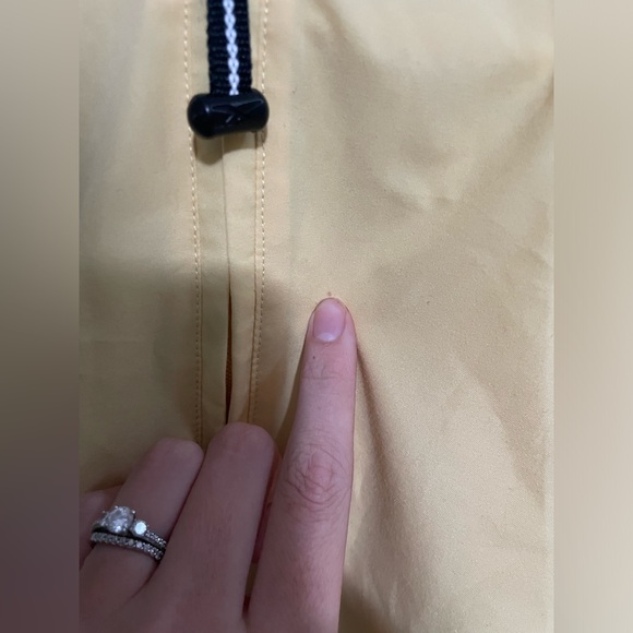 WOMENS VINTAGE REEBOK WINDBREAKER PULLOVER JACKET Size M Yellow - Picture 2 of 12